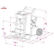 Crics lève-machine hydraulique JH G plus