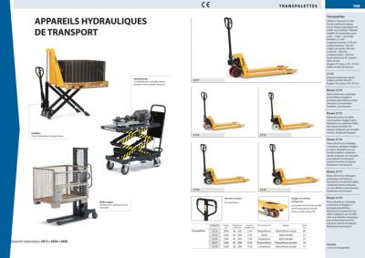 Catalogue Équipements de manutention Fetra