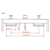 Palonnier aluminium pour chariot élévateur