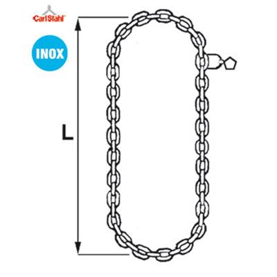 Chaîne en acier inoxydable sans fin